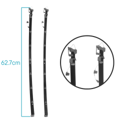 Panoramic Roof Long Skid Set 62.7 cm for Mercedes CLA Class (C117, W117)