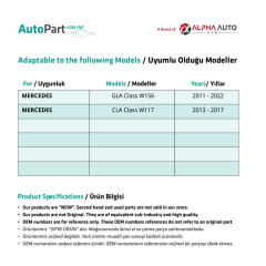 Panoramic Roof Repair Kit Geared for Mercedes CLA Class (W117)