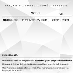 Mercedes C Class W205 için Far Tamir Takımı - SAĞ-SOL SET