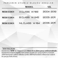 Ensemble de cache-interrupteurs de vitre pour Mercedes Classe A W169