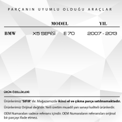 BMW X5 Serisi E70,E53 için Arka Silecek Dişlisi