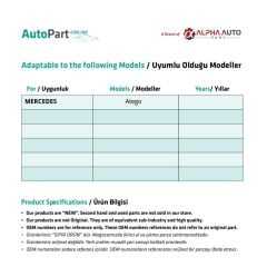 Plastic Repair Part For Mercedes Atego