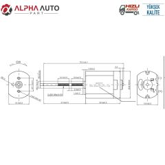 DC Mikro Motor 12V Devir:13198 RPM Uzunluk: 70,5mm - 37mm Mil