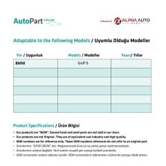 Lock Part for Volkswagen Golf 6