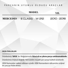 MERCEDES C Class W212 için 3 Tuşlu Üçgen Anahtar Kumandası  Kabı