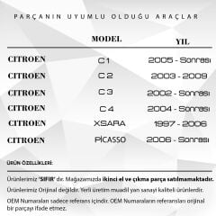 Simplex Remote Control Key Button Container-With Logo for Citroen
