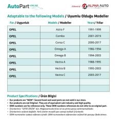 Opel için Döşeme Klipsi- 50 Adet