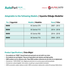 Rear Curtain Repair Plastic Clips for BMW X5 E70 F15 F85 2-Piece