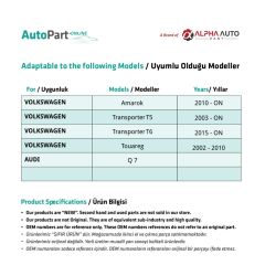 Volkswagen Amarok,T5,T6,Touareg için Ayna Tamir Seti-SAĞ