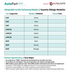 Seat İbiza, Ronda, Malaga için Debriyaj, Fren Pedal Lastiği