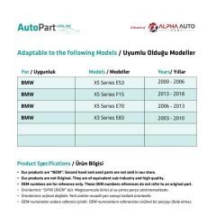 Sunroof Repair Kit for BMW X5 Series E53,F15,E70-30 Pieces