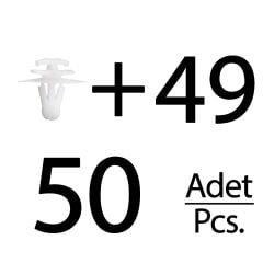 Renault için Çevre Bant Klipsi- 50 Adet