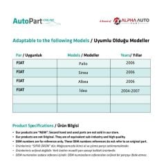 Fiat Palio, Sinea, Albea, İdea için Vites Topuzu- 5 Vites