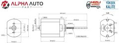 DC Micro Motor 12V Length:65mm Shaft:31mm