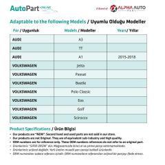 Skoda Super B, Octavia, Seat Leon için Otomatik Pedal Lastiği