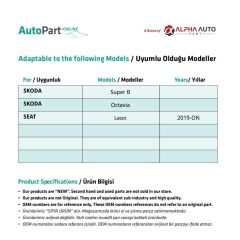 Skoda Super B, Octavia, Seat Leon için Otomatik Pedal Lastiği