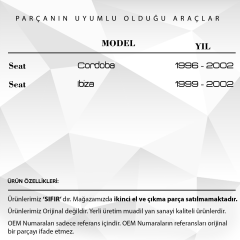 2 Adet Skoda Fabia 2000-2015 için Çamurluk Sinyali Lambası
