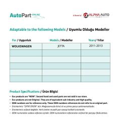 Front Left Window Repair Kit for Volkswagen Jetta