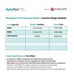 Mitsubishi Eclipse için Sunroof Güneşlik El Tutamağı-Siyah