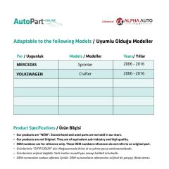 er,Crafter için Sağ Cam Tamir Seti