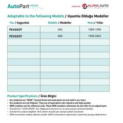 Citroen, Fiat, Ford, Peugeot, Renault için Döşeme Klipsi-10'lu