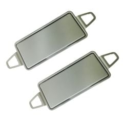 Sun Visor Mirror Cover for Mercedes C Class E Class - Gray 2 pcs