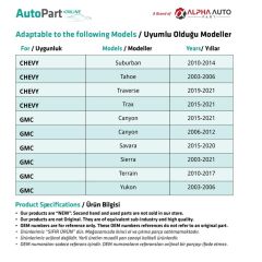 Ford, Fits, Lincoln, Buick için Tampon ve Bagaj Döşeme Klipsi-50'li