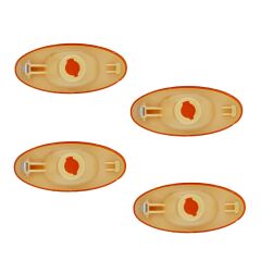 Signal de porte latérale pour Renault Master 3, Nissan NV400, Opel Movano - 4 pièces