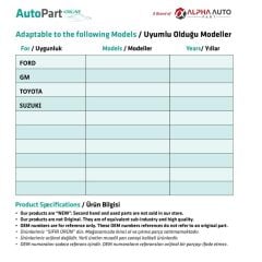 Ford, GM, Toyota, Suzuki için Tampon Izgarası Ve Panel Klipsi- 10 'lu