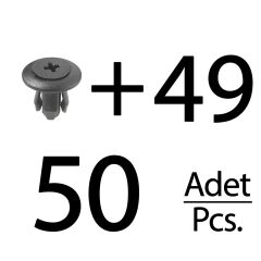 Ford, Mazda, Kia, Honda için Davlumbaz Klipsi- 50'li