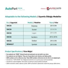 Renault Symbol için Yan Sol Sinyal Lambası