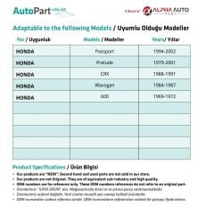 Honda için Tampon Klipsi