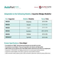 Renault Symbol için için Yan Sağ-Sol Sinyal Lambası